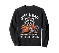 Gráfico de raccoon de gracias para papá divertido Sudadera