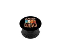Gráfico de Rayas Estilo años 70 de Clarinet Squad PopSockets PopGrip Adhesivo