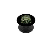 Gráfico de Rayas Estilo años 70 de Clarinet Squad PopSockets PopGrip Adhesivo