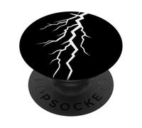 Gráfico de Rayo Blanco: Potencia de tormenta electrizante PopSockets PopGrip Adhesivo