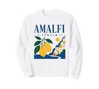 Gráfico de Recuerdo de limón de la Costa Retro de Amalfi Italia Sudadera