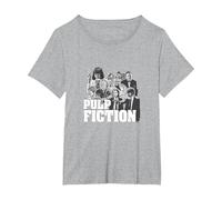 Gráfico de Reparto de películas clásicas PAPL2624 Camiseta, Mujer Tallas Grandes, Gris Jaspeado, 4XL Grande