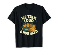 Gráfico de reunión Familiar Compatible con We Talk Loud & Hug Hard Camiseta