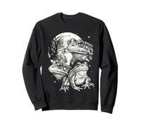 Gráfico de Sapo de Rana Toro Estilo Vintage de los años 90 Y2K Sudadera