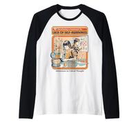 Gráfico de Sarcasmo de Ciencia Vintage de Falta de autoconciencia Camiseta Manga Raglan