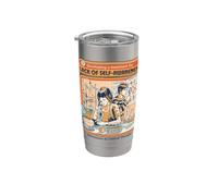 Gráfico de sarcasmo de ciencia vintage de falta de autoconciencia Vaso térmico de acero inoxidable de doble pared