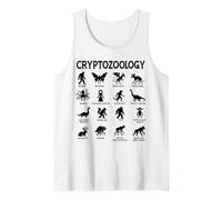 Gráfico de Silueta de Criaturas legendarias de criptozoología Camiseta sin Mangas