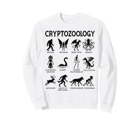 Gráfico de Silueta de Criaturas legendarias de criptozoología Sudadera