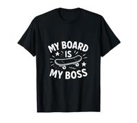 Gráfico de skate caprichoso My Board Is My Boss Camiseta