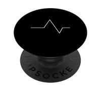 Gráfico de sonido de línea de onda sintetizadora PopSockets PopGrip Adhesivo