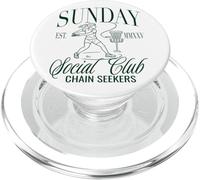 Gráfico de Sunday Girls Club Disc Golf Chain Seekers PopSockets PopGrip para MagSafe