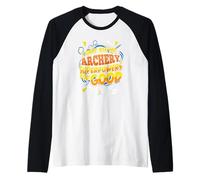 Gráfico de superpoderes para un Buen Arquero Camiseta Manga Raglan