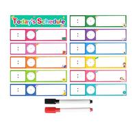 Gráfico de tareas domésticas del horario Visual para niños - Anexo Visual para niños pequeños, gráfico de Rutina de la Hora de acostarse - de Pared con 12 Tarjetas - Lanzamiento - CREA ayudas