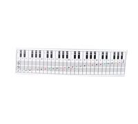 Gráfico de teclado de piano, 61 88 teclado Guía de práctica de simulación de piano de piano Ayuda de la enseñanza Nota para principiantes Aprendizaje del aprendizaje
