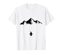 Gráfico de Tendencia de Supervivencia de pingüino Solitario Pero por qué Divertido Meme Oscuro Camiseta