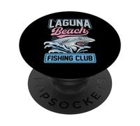 Gráfico de Tiburones de California de Laguna Beach Fishing Club PopSockets PopGrip Adhesivo