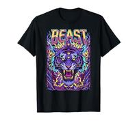 Gráfico de Tigre Trippy Bestia Camiseta