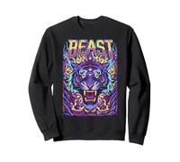 Gráfico de Tigre Trippy Bestia Sudadera