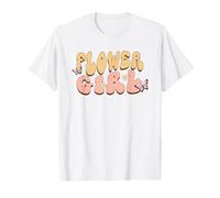 Gráfico de tipografía de Mariposa Margarita niña Flor Camiseta gráfica económica