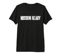 Gráfico de tipografía Militar táctica Lista para la misión Camiseta Premium