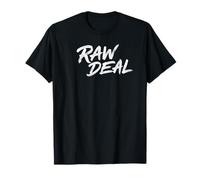 Gráfico de tipografía Retro Envejecido Raw Deal Camiseta