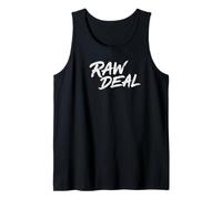 Gráfico de tipografía Retro Envejecido Raw Deal Camiseta sin Mangas