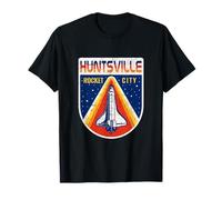 Gráfico de Transbordador Espacial Vintage Huntsville Rocket City Camiseta