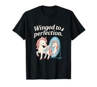 Gráfico de Unicornio Pegaso Alado a la perfección Camiseta