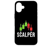 Gráfico de velas Scalper - Amante de la estrategia comercial de scalping Carcasa para iPhone 16 Plus