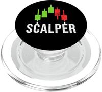 Gráfico de velas Scalper - Amante de la estrategia comercial de scalping PopSockets PopGrip para MagSafe