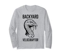 Gráfico de Velociraptor para Patio Trasero con Cabeza de Dinosaurio estilizada Manga Larga