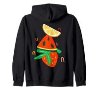 Gráfico de verano para niñas adolescentes costeras estéticas con estampado de frutas Sudadera con Capucha