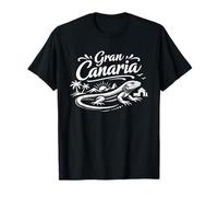 Gráfico de Viaje de Gran Canaria Lagartija Canaria Camiseta