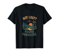 Gráfico de Viaje Got Lost Found Paradise Camiseta