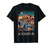 Gráfico de Viaje Jodhpur India Ciudad Azul Rajasthan Desierto Fort Camiseta