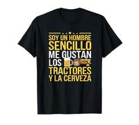 Gráfico de Vida Sencilla para Amantes de Cerveza y Tractores Camiseta