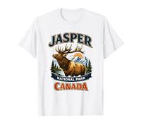 Gráfico de Vida Silvestre Jasper Canada Elk Mountain Camiseta