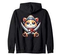 Gráfico del Capitán Pirata Cat Talk Like a Pirate Day Sudadera con Capucha