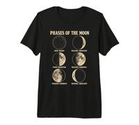 Gráfico del Ciclo Lunar de Fases Lunares Camiseta Premium