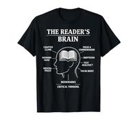 Gráfico del Diagrama de Lectura del Amante del Libro del Cerebro del Lector Camiseta