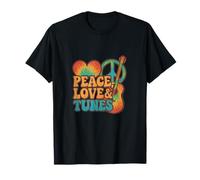 Gráfico del Festival de música Peace Love & Tunes Tie Dye Camiseta