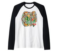 Gráfico del Orgullo del Estado de California Cactus, California, Desert Flower State Camiseta Manga Raglan