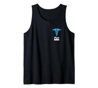 Gráfico del símbolo del caduceo de enfermería psiquiátrica Camiseta sin Mangas
