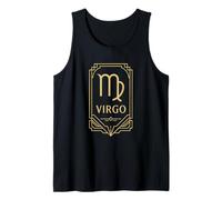 Gráfico del zodiaco Virgo Art Deco Camiseta sin Mangas