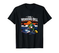Gráfico Deportivo Retro de The Working Dill Pickleball Camiseta