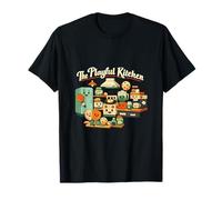 Gráfico Deportivo Retro The Playful Kitchen Pickleball Camiseta
