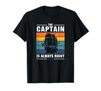 Gráfico Divertido Capitán Is Always Right Camiseta