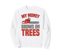 Gráfico Divertido de arborista arborista con el Nombre de «Mi Dinero Crece en los árboles» Sudadera
