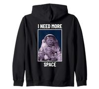 Gráfico Divertido de Astronauta con Texto en inglés I Need More Space Cat Sudadera con Capucha