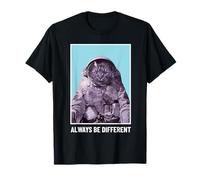 Gráfico Divertido de Astronauta de Gato Always Be Different Camiseta